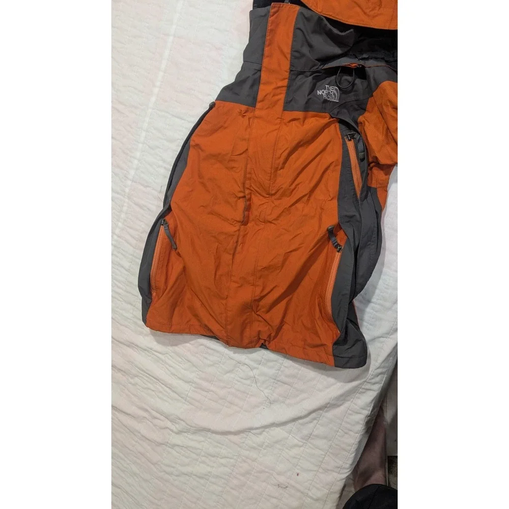 THE NORTH FACE Men's Small Orange Gore-Tex Waterproof Ripstop Rain Jacket Hooded